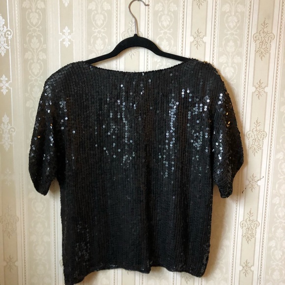 Vintage Silk Sequin Top - Picture 2 of 3